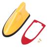 Shark Fin Antenna Universal Car Radio FM/AM Signal Amplifier Decorative Roof Aerial Base Sticker for SUV Sedan Auto Tuning