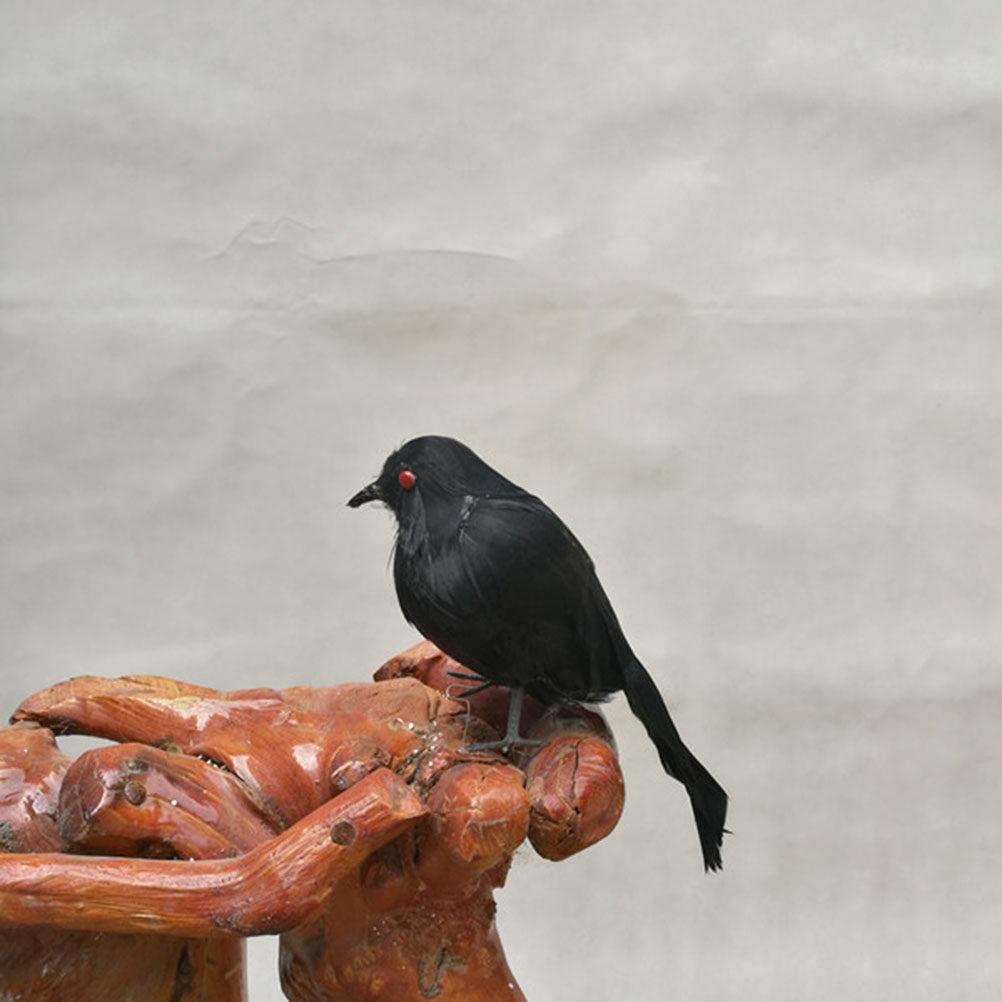 Realistic Halloween Decoration Crow Lifesize Scary Decor for Haunted Decor Halloween Crow