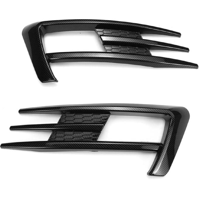 

Pair Car Front Fog Light Grille Grill Compatible For VW Golf 7 MK7 GTI 2014 2015 2016 2017 Fog Lamp Lower Bumper Grill(Carbon Fiber Look) Carbon Fiber Look