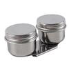Painting Oil Pot Portable Stainless Steel Oil Painting Palette Cup with Lid