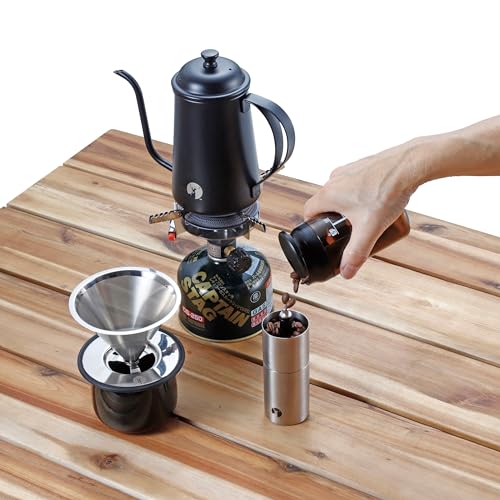 Captain Stag (CAPTAIN STAG) Coffee Bean Measuring Canister, Mini, No Measuring Spoon Required, Made In Japan, UW-3584
