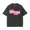 Limited Britney Spears Oops I Did It Again Tour  Vintage Washed T Shirt Summer Men Women High Quality Cotton Retro Tshirt