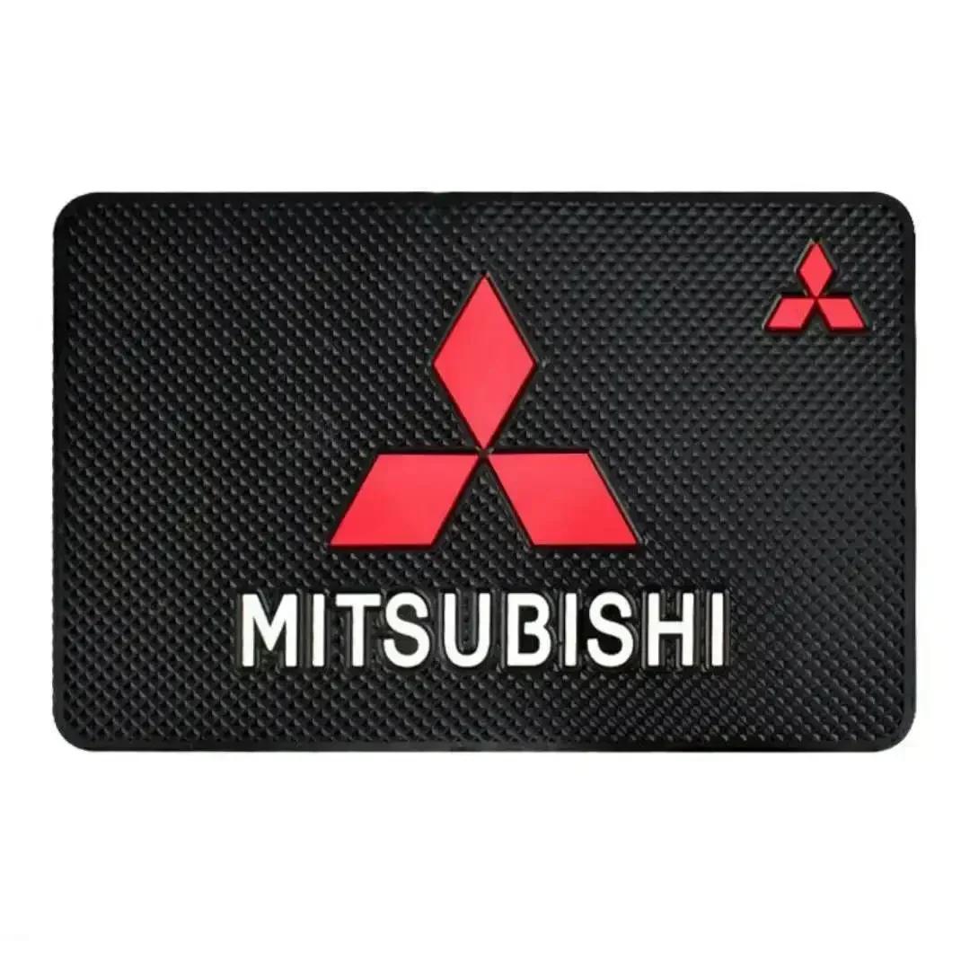 

For Mitsubishi Lancer 9 ASX L200 Colt Pajero Outlander Eclipse Mirage EVO PVC Non-slip Car Dashboard Mat Interior Anti-slip Mat чорний