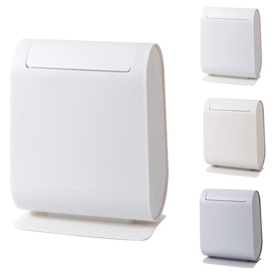 Narrow Trash Can Bathroom Toilet Brush Waste Bin Bucket Garbage Bag Dispenser