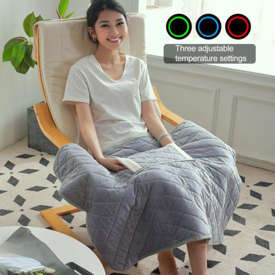 Portable Heating Blanket USB Powered Heated Shawl Wraps Winter Warm Electric Scarf Blanket