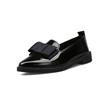 Summer leather shoes, summer new pointed bow shoes