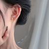 Fashionable Diamond-inlaid U-shaped Earrings for Women Niche Design High-end Earrings Ear Buckle Earrings for Women
