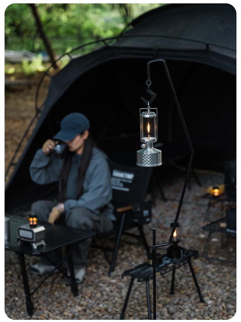 ShineTrip Mountain Fun 587 Windproof Gas Lamp with CNC-Carved Design and Campsite Atmosphere Lighting