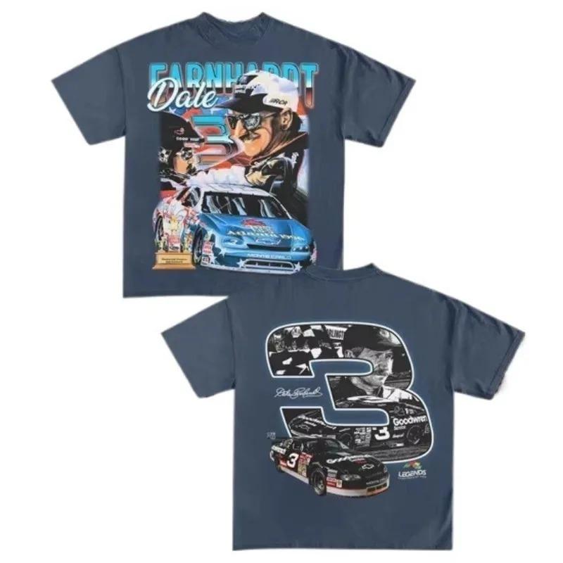 Maglietta NASCAR Dale Earnhardt » Corse » T-Shirt Pesante Vintage - Leggende Magliette Pesanti Alta Qualità e Comoda Estate