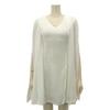GRAXIA Cabaret Sleeveless Mini Perfect for Hostess and Chiffon Long Mini XL Size Dress, Dress, Hostesses, Clubs, Lounges, V-Neck Dress, Women's,