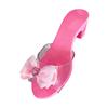 Jelly Sandals Slip On Shoe for Little Girls Ornaments Decoration Slippers Princess High Heels