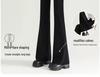 Petite Women's Black Micro-Flared High-Waisted Slimming Pants - New Spring 2025 Style