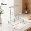 Countertop Cutting Board Organizer Stainless Steel Chopping Storage Rack And Knife Holder for Kitchen Stable Solution Countertop, Vertical Drain Stand