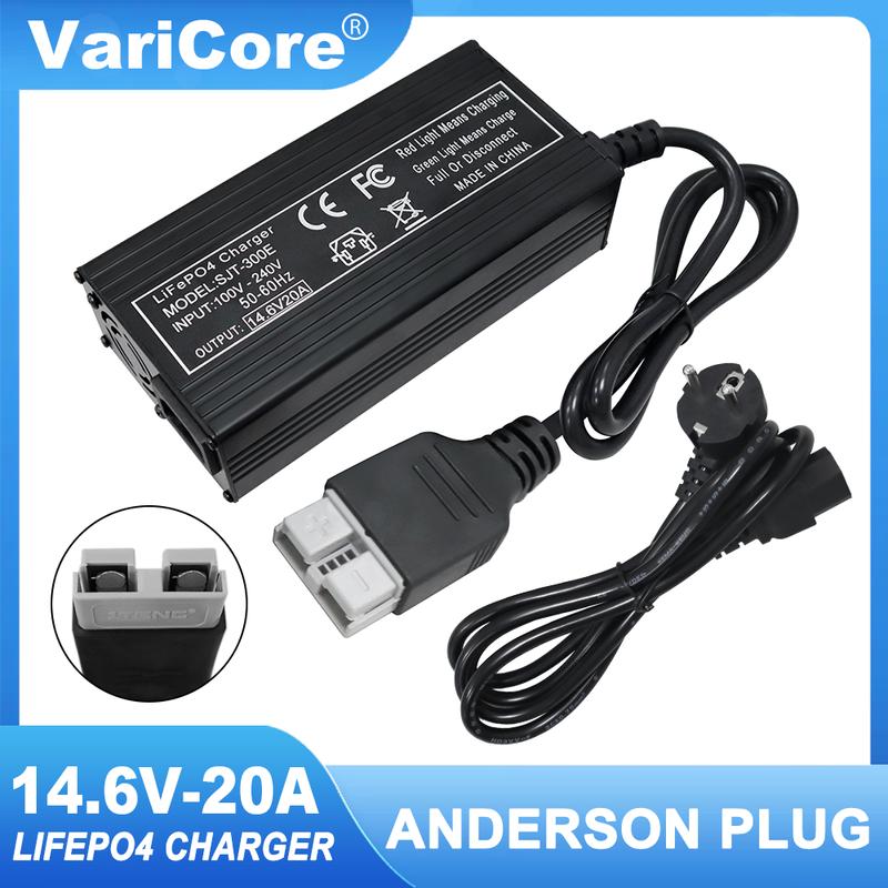 VariCore 14.6V 20A/10A Smart Lifepo4 Battery Charger 110-220V 4S 12V High Power Charger For Lithium iron Phosphate Battery Pack