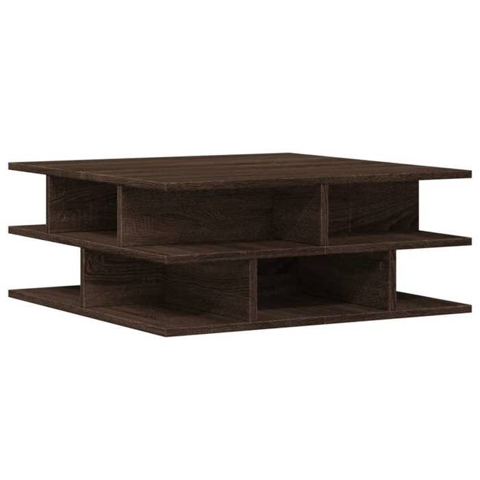 VidaXL Coffee Table Brown Oak 70x70x29 Cm Engineered Wood, Side Table, Living Room Table, Accent Table, End of 840750