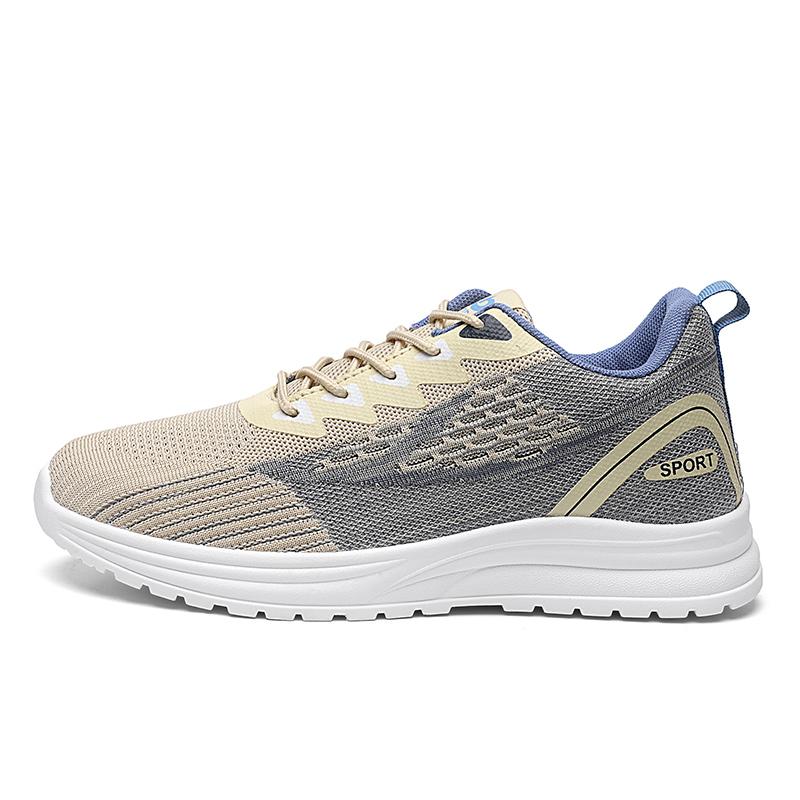 Breathable summer shoes Running sneakers Mesh surface casual board shoes for men deodorant soft soled fly woven men's shoes