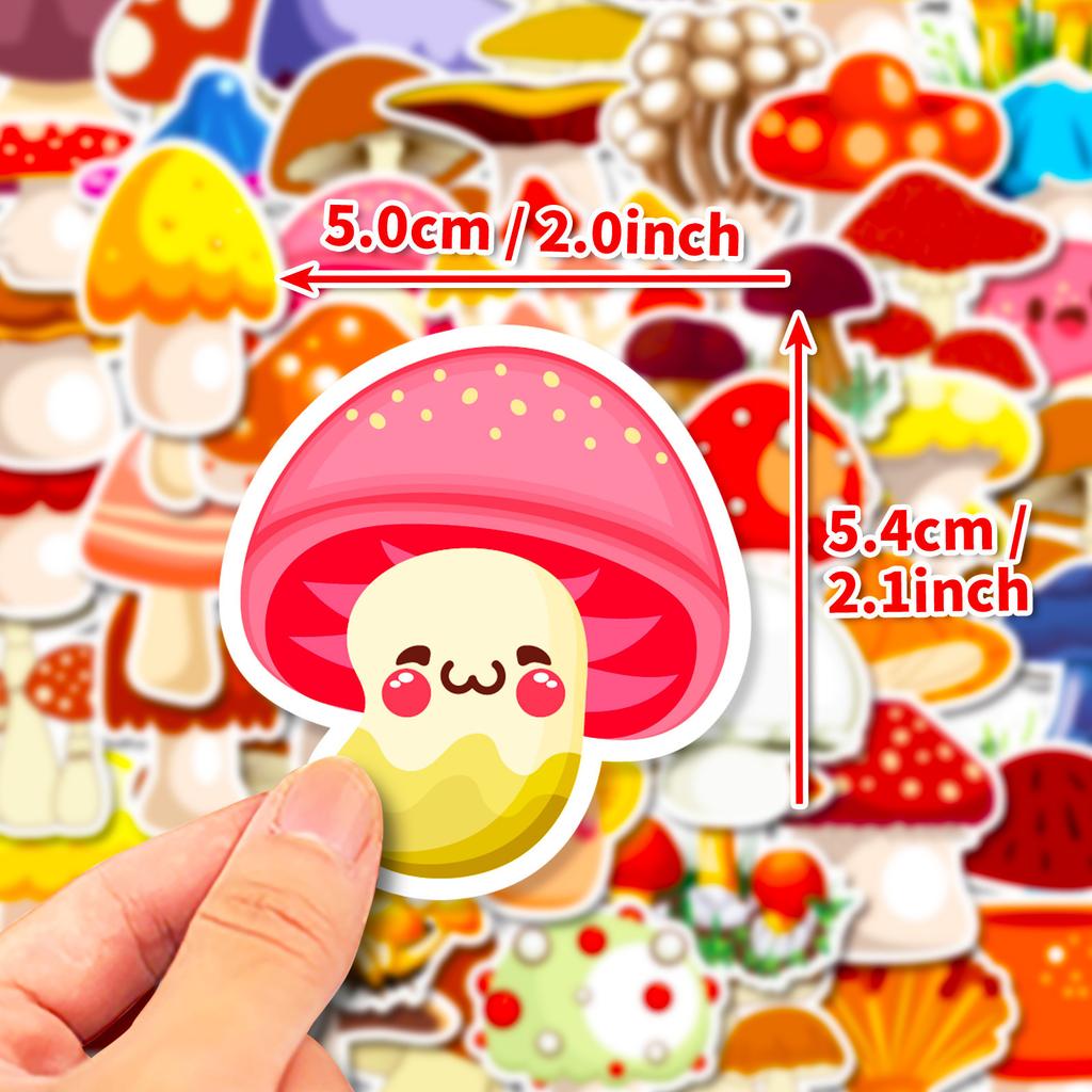 50 Cute Mushroom Graffiti Stickers New Style Graffiti DIY Suitcase Motorcycle