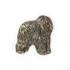 Polish Lowland Sheepdog, PON, Valee Sheepdog II - Dog brooch in a gift box, elegant pin, lapel pin for Art-Dog brand jacket
