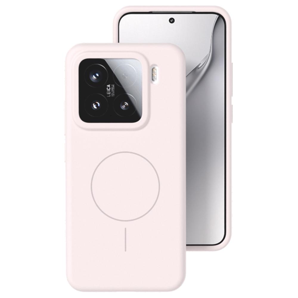 For Xiaomi 14 Pro Liquid Silicone Magnetic Case Skin-Touch Phone Cover