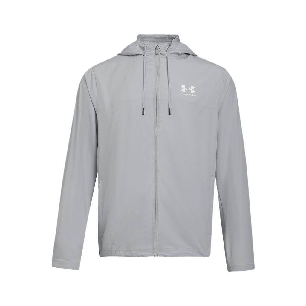 Under Armour UA Rival Warm Comfortable Windproof Breathable Jacket Men Jacket Gray 1390149-011
