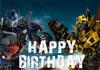 Fun Transformers Background Banner with Optimus Prime Theme for Kids, Children's Party Decoration