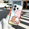 Bubu Dudu Cartoon Cute Soft Phone Case for Xiaomi Redmi Note 12 13 14 15 Pro Plus 11 12S 11S 11T 10 4G Black Cover Back Shell