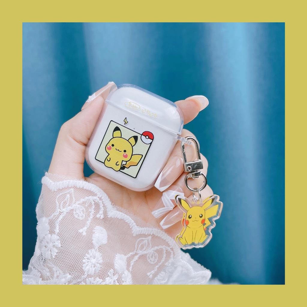 Cartoon AirPods1/1st generation Apple earphone case Pro1st generation Bluetooth earphone case Transparent earphone case Soft
