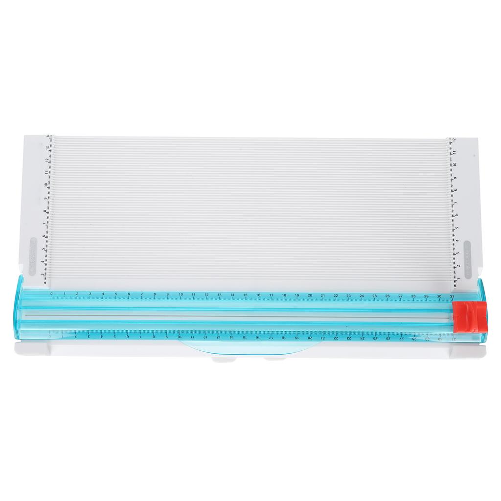 Paper Cutter Origami Manual Scale Cutting Tool with Scratch Knife Portable Photo Trimmer