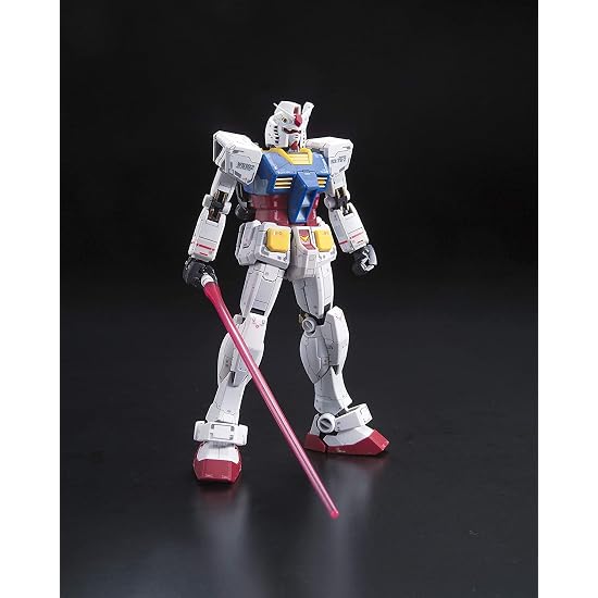 BANDAI SPIRITS RG Mobile Suit Gundam RX-78-2 Gundam 1/144 Scale Color-Coded Plastic Model