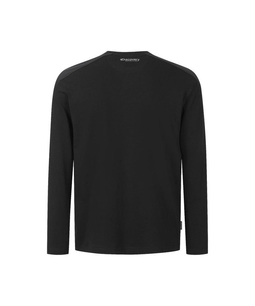 DISCOVERY EXPEDITION Men'S Functional Long-Sleeve T-Shirt (Black)