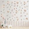 Boho Flowers Wall Stickers Watercolor Wall  Art New Decorative Decals  Livingroom Bedroom