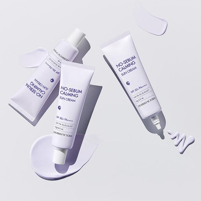 DERMA FACTORY No-sebum Calming Sun Cream SPF 50+ PA++++ 50g