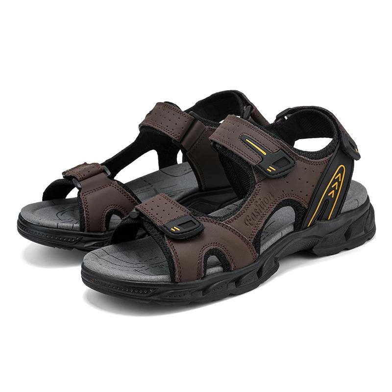 Men's Sandals In Summer Fashion Lightweight Casual Leather Shoes Large Size Sandals for Men