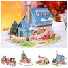Train Christmas 3D Puzzle Christmas Tree Children Model Toy Paper Card Jigsaw  Early Educational