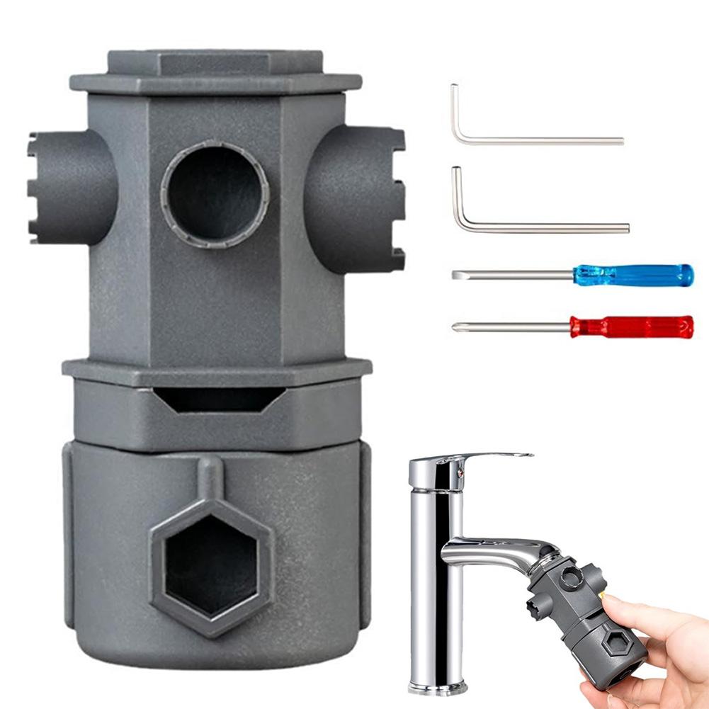 All-In-One Wrench Tool Set Installer Wrench Faucet Wrench Multi-Function Spanner for Kitchen Bathroom Tap Water Leakage China Mainland