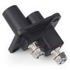 Remote Jump Start Terminal Plug Terminals ABS Plastic Black For Hella 8JB 177 305-001 For Rollers, Stackers, Mining Equipment