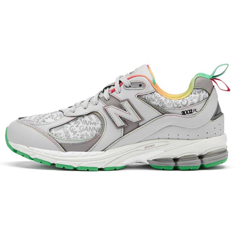 Кроссовки унисекс GANNI x New Balance 2002R Raincloud Белый Дождевое облако Островной зеленый M2002RGD 41.5