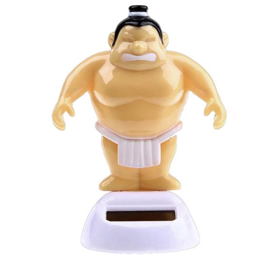 Funny Sumo Wrestler Solar Power Swinging Car Interior Dashboard Ornament Gift