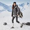 Qiushui Yiren Women's Loose Fit Hooded Duck Down Puffer Jacket