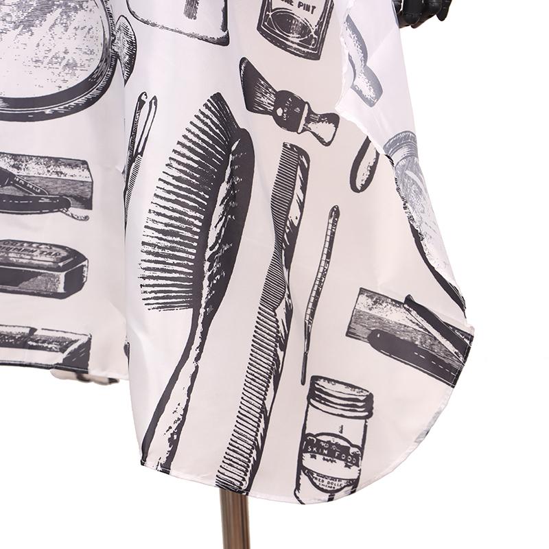 Wasserdichtes Haarschneideumhang Tuch Haareschneiden Muster Salon Friseurumhang Friseurschürze Wickelkleid Werkzeuge Friseurschürze