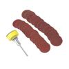 100 pcs 1 Inch / 25mm Diameter Sanding Discs Kit 100-3000 Grit Range 1/8 inch Shank Hook and Loop Sandpaper Aluminum Oxide