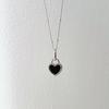 Italian Black and White Love Necklace 925 Sterling Silver Pendant Lock Detection Reverse Light Luxury Niche Collarbone Chain Women