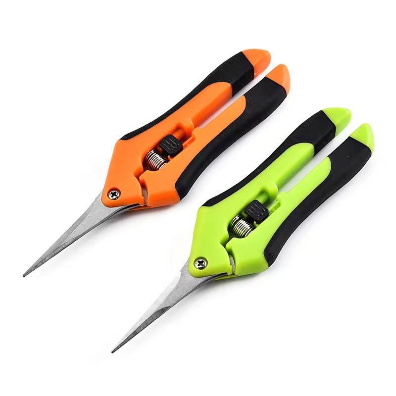 Stainless Steel Gardening and Floral Pruning Shears: Heavy-Duty Garden Scissors for Branch Cutting and Fruit Picking
