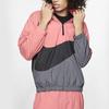 Nike Big Swoosh Loose Zip-Up Collar Woven Jacket For Spring Men Jackets Black Gray Pink AR3133-668