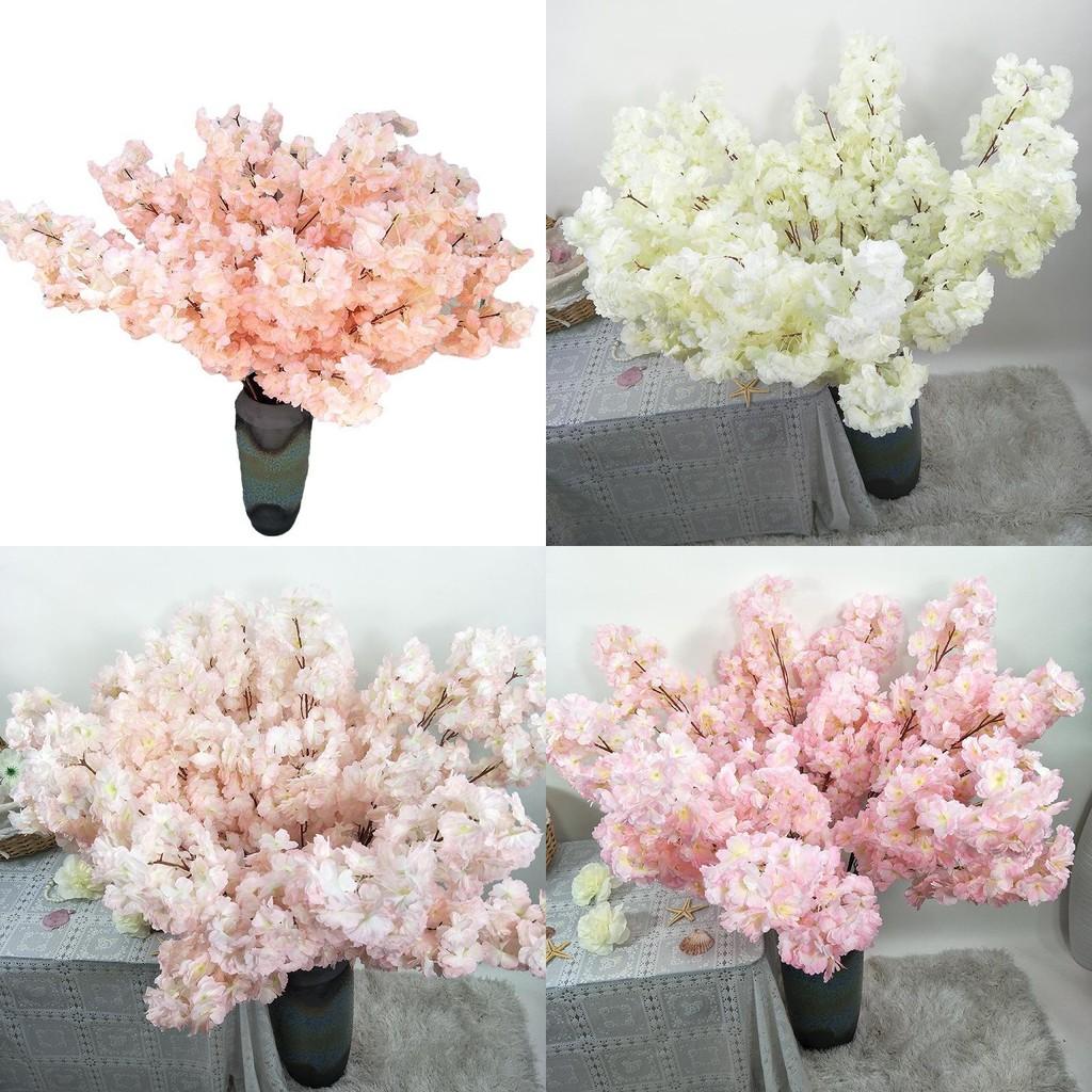 Blossom Artificial Cherry Stems Floral Arrangement Decoration Props Photography