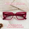 Neutral Fashion Square Frame Presbyopia Glasses Men's and Women's High-definition Blue Light Blocking Reading Glasses 0 To+4.0