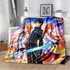 Cartoon Sword Art Online Printed Blankets Picnic Blanket Warm Flannel Blankets Home Bed Linings Blankets for Beds Birthday Gift