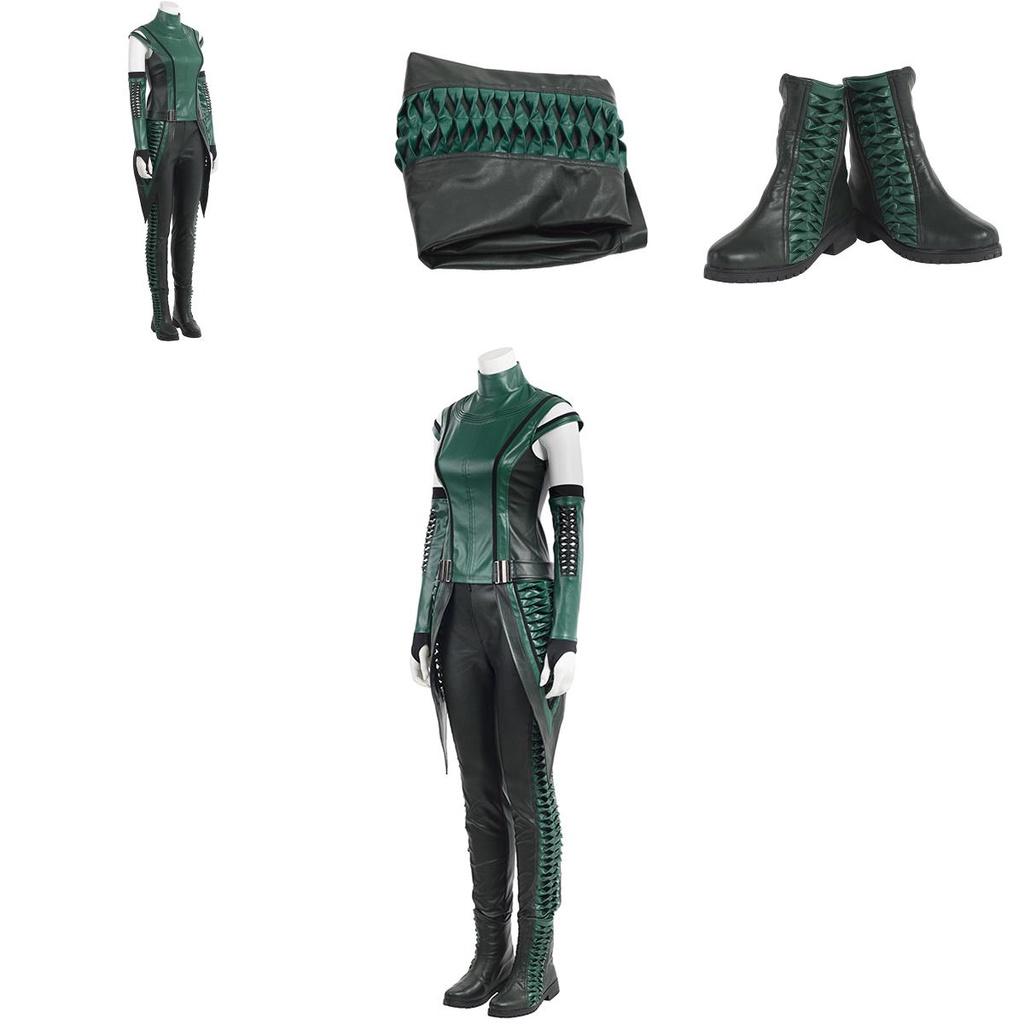 Exquisites grünes Guardians of the Galaxy 2 Mantis Cosplay-Outfit für Frauen