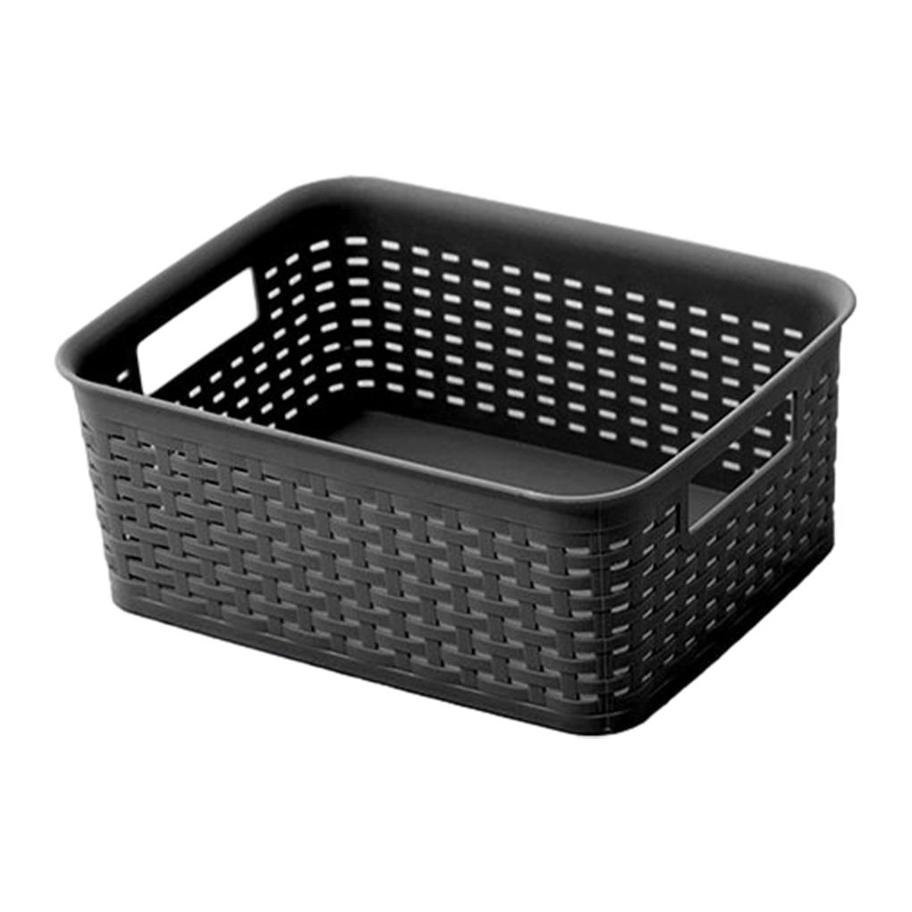 Household Storage Basket - Versatile And Practical For Office Kitchen Bathroom Plasticforte Laundry Basket Woven
