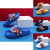 Mario Zeichentrickfigur Kinder Slipper Sandalen Bequeme Sommer Indoor Hausschuhe